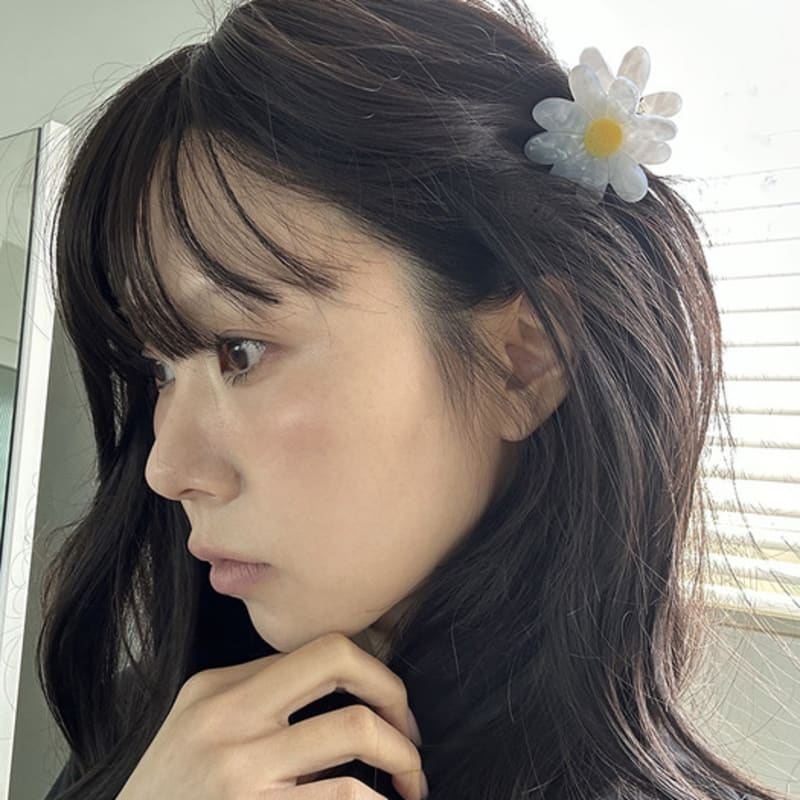 

мохе заколка для волос «Дейзи» (1 шт.) white