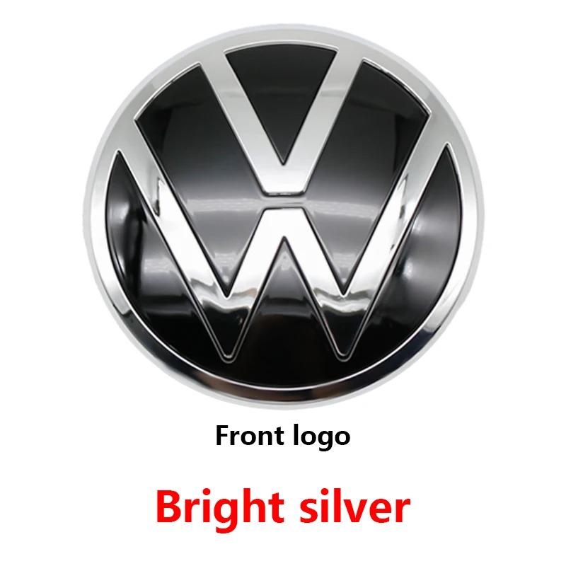 1Pc 139mm 110mm VW Logo ABS Emblem Car Hood Front Grill Rear Trunk Badge Accessory For VW Polo 2019 2020 2021 2022 2023 2024NO7