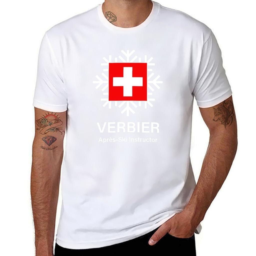 Verbier Apres Ski Skilehrer T-Shirt Sommeroberteile Hippie-Kleidung neue Geschenke und T-Shirts Herren T-Shirts