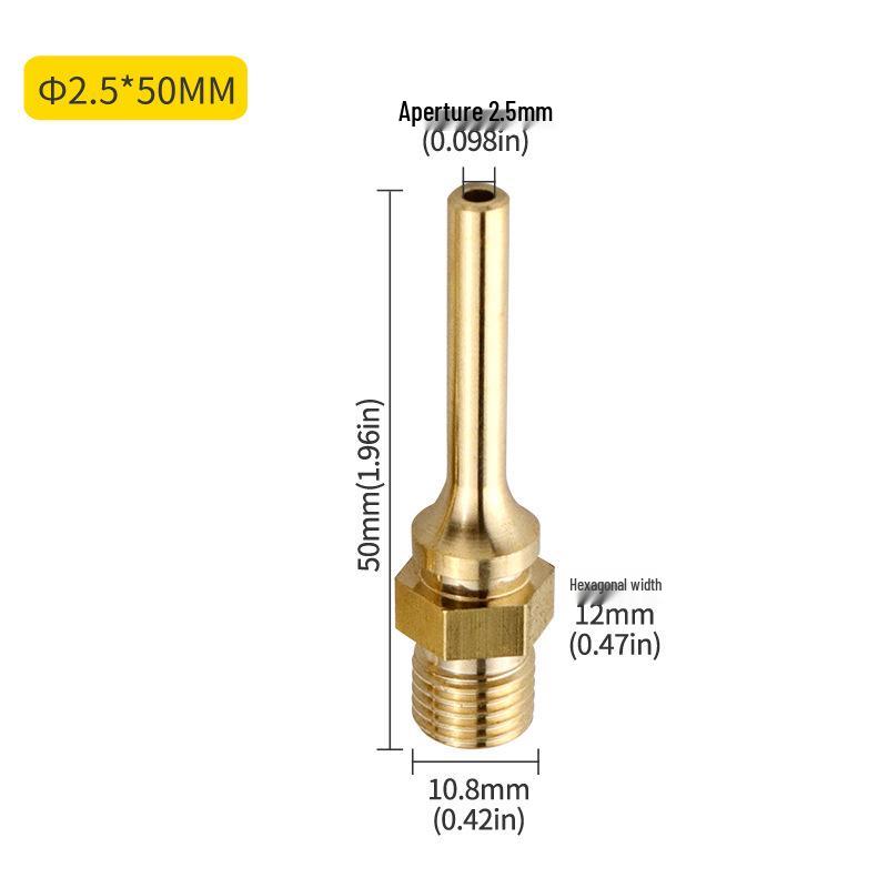 Extended Small Hole Nozzle for Hot Melt Glue Gun