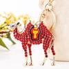 Rhinestone Camel Keyring: Creative Animal Pendant for Men and Women