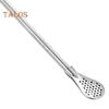 Straw Spoon 3 In 1 Stainless Steel Straw Spoon With Filter Detachable Head Food Grade Reusable Eco Friendly Stirrer Cocktails Loose Tea Iced Coffee