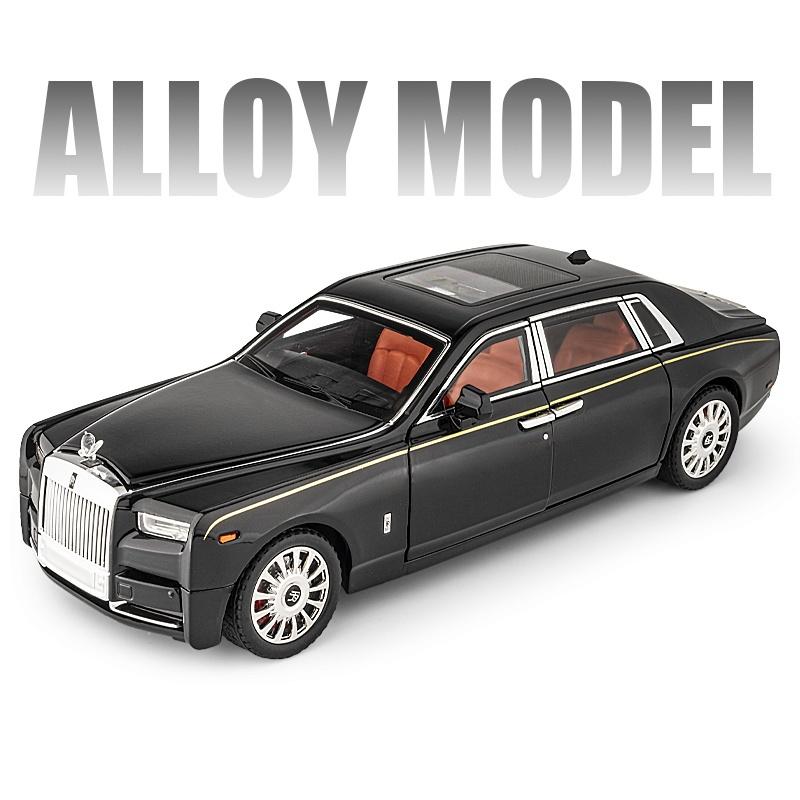 1/18 Rolls-Royce Phantom Alliage Luxy Modèle de Voiture Moulages sous Pression Véhicules Jouets en Métal Modèle de Voiture Simulation Son Lumière Collection Cadeaux pour Enfants