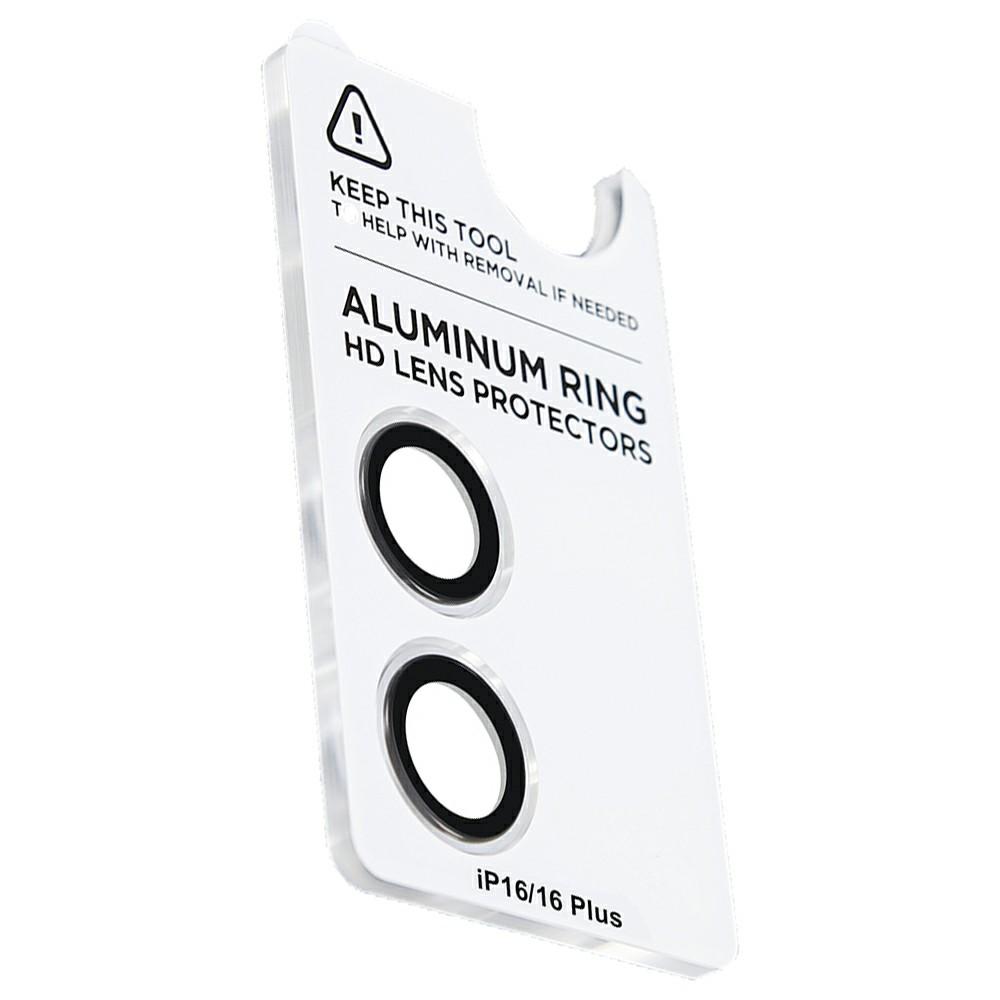 

XUNDD For iPhone 16/16 Plus Camera Lens Protector Ultra Clear Full Covering Cell Phone Medium Alumina Glass Lens Film Type A