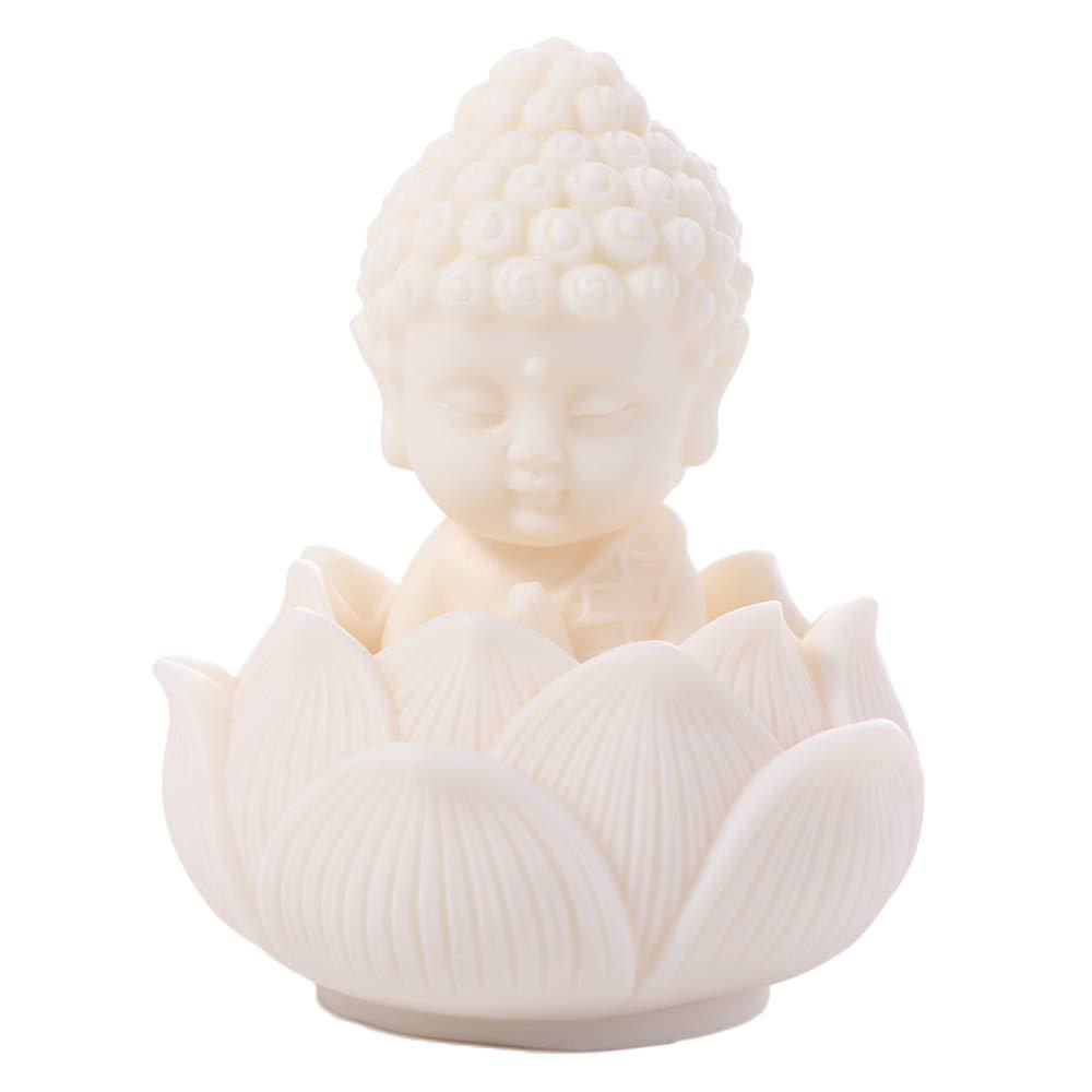 Chinese Style Buddha Ornaments Q Version Coconut Figurine Lotus Tathagata Buddha Statue  Garden
