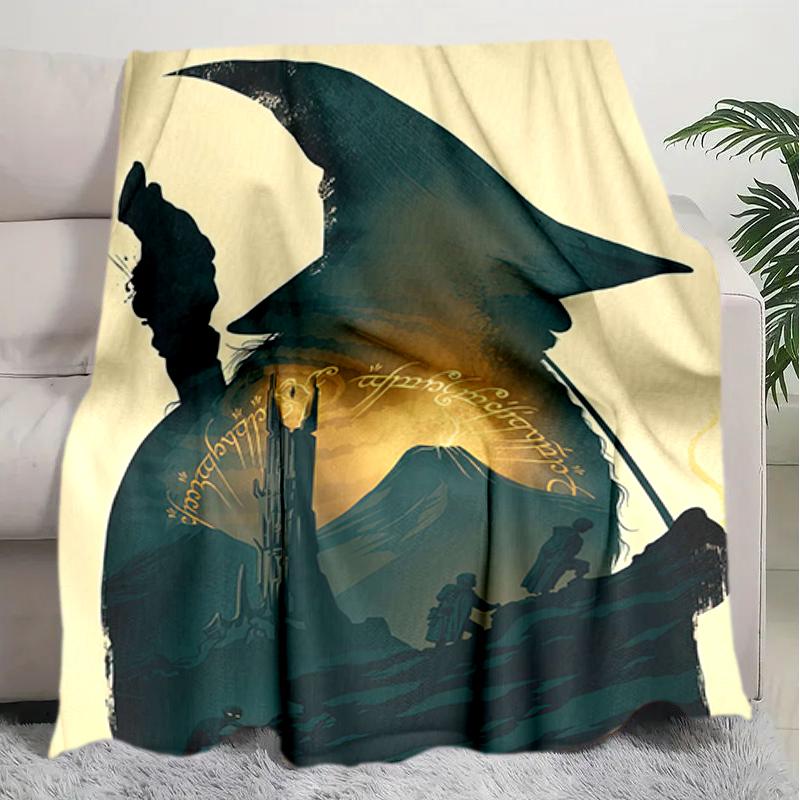 1PC The Lord of the Rings blanket, all-season lightweight home office outdoor nap multifunctional blanket, Christmas gifts