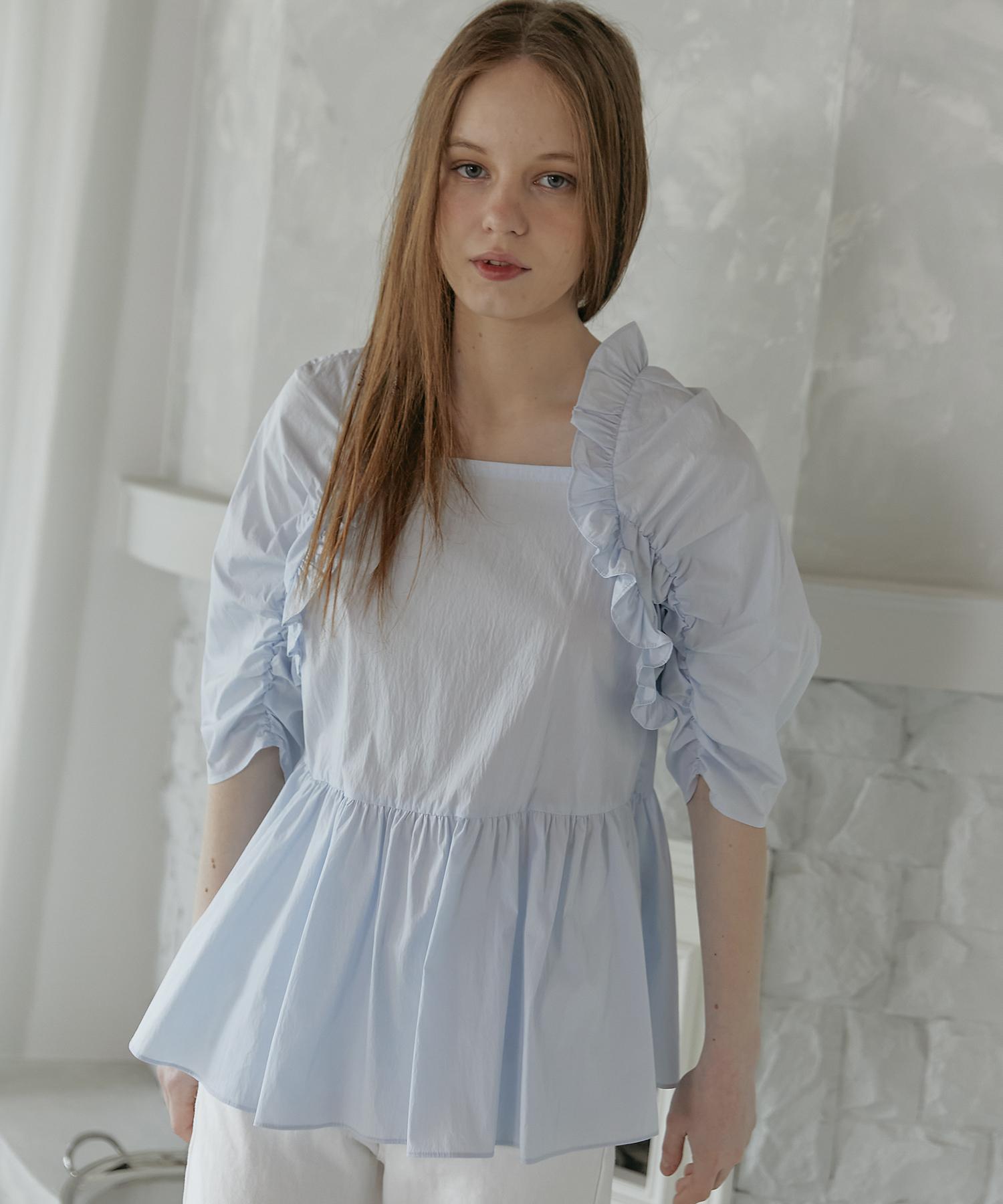 Tina Blossom Grape Blouse Free