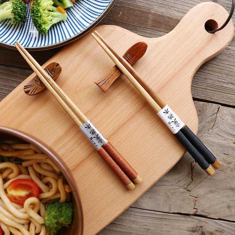 Japanese Value Gift Wooden Handmade Wood Chopsticks Kitchen Tools Natural Chestnut