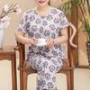 Women's Floral Pajamas Set Short Sleeve Button Down Top And Pants Pjs Set Casual Printed 2 Piece Lounge Outfits
