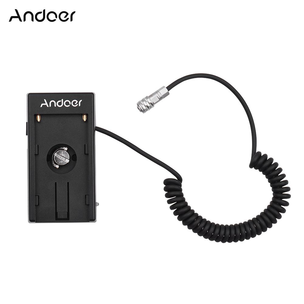 Andoer Camera Battery Converter Adapter Plate Mount Plate with Spring Cable for Sony NP-F550 NP-F750 NP-F970 Series High Quality