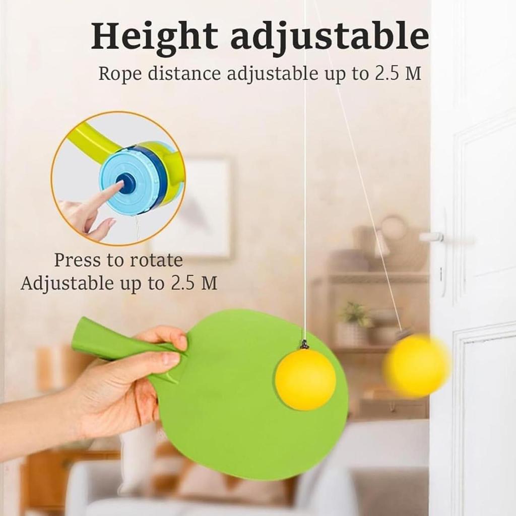 Table Tennis Training Device Portable Pong Exercise Toy Table Tennis Trainer Portable Set for Men Women Boys Youth Teens Wife