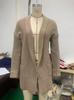 Cardigan de Tricô Grosso com Decote V e Bolsos Feminino - Coleção Outono/Inverno 2024