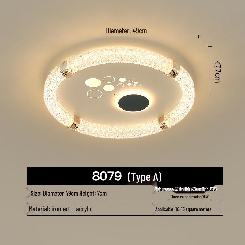 

Nordic Modern Ceiling Light - Luxury Acrylic Bedroom Lamp, Creative and Simple Lighting Fixture for Study Rooms.