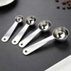 Stainless Steel Measuring Spoons Set 5ml 10ml 15ml 20ml Coffee Powder Milk Baking Kitchen Tools