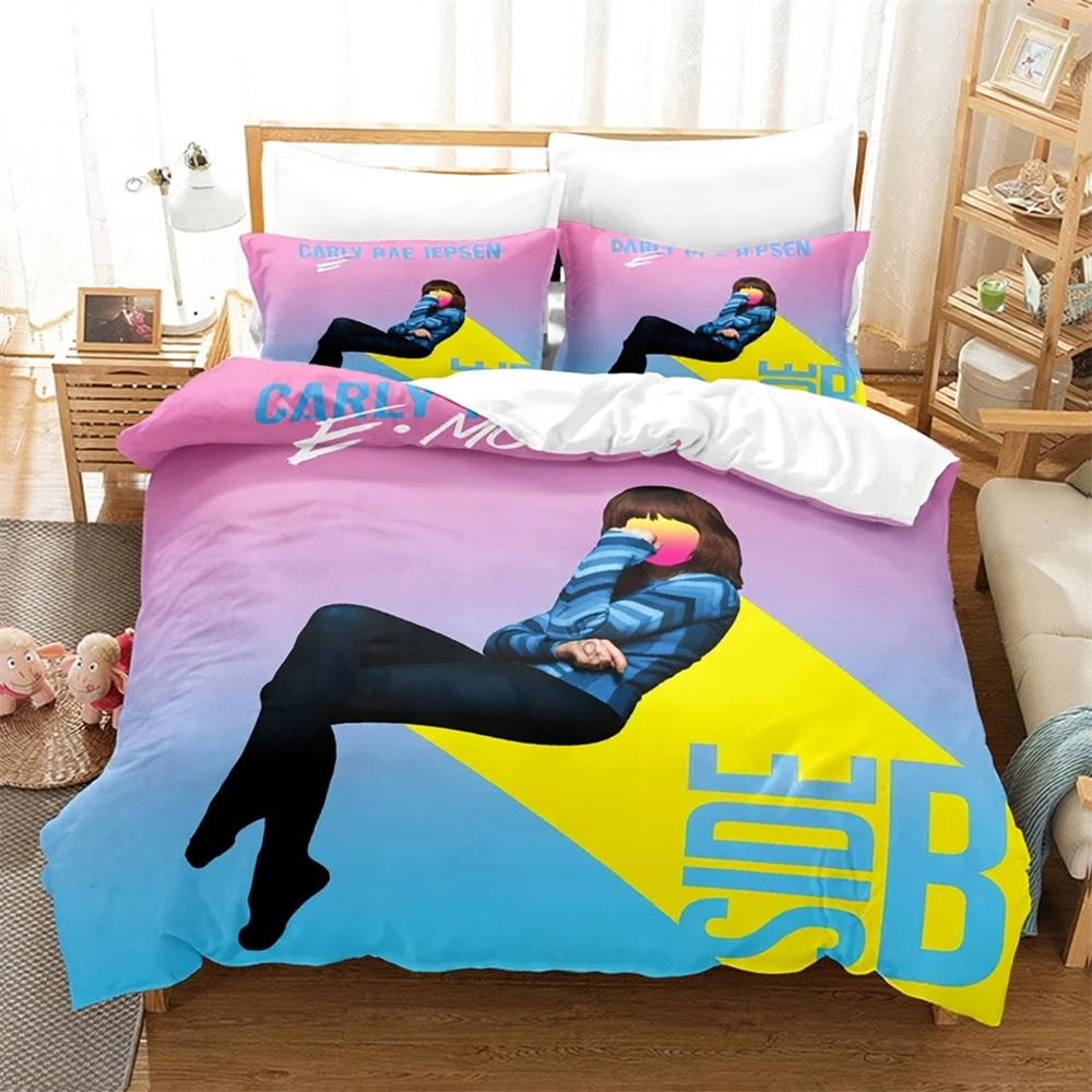 Singer Carly Rae Jepsen Bedding Set 3D Print Duvet Cover Pillowcase Single Twin Size Student Adult 2/3piece Set Home Decor