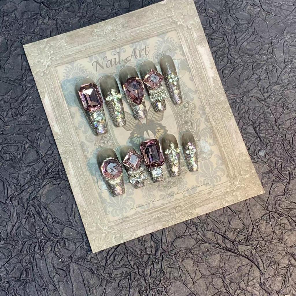 High-end Heavy Industry Light Luxury Zircon K9 Alloy Diamond Luxury Magic Box Patch Wearable Armor