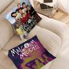M-Malcolm In The Middle Pillow Covers Cartoon Sofa Decorative Home Double-sided Printing Short Plush Cute Cushion Cover