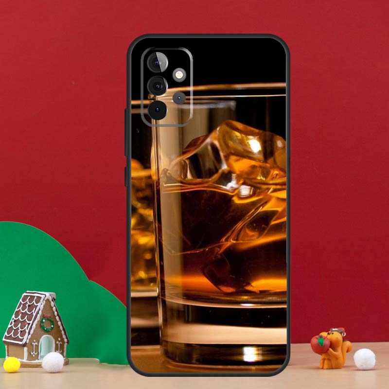 Cigar Whiskey Ice Drink Case For Samsung Galaxy A56 A33 A13 A36 A23 A52 A32 A12 A54 A34 A14 A16 A53 A15 A35 A55 A17