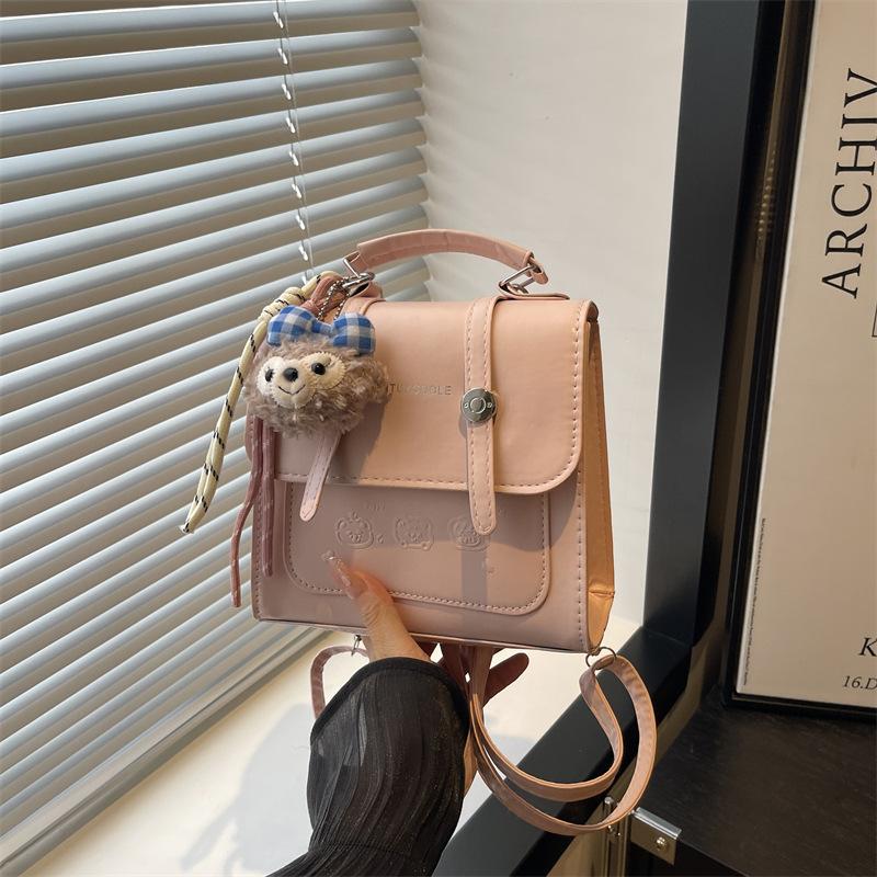 Neue süße einfache vielseitige Textur Nische Pendler College-Stil Damen Tasche Rucksack