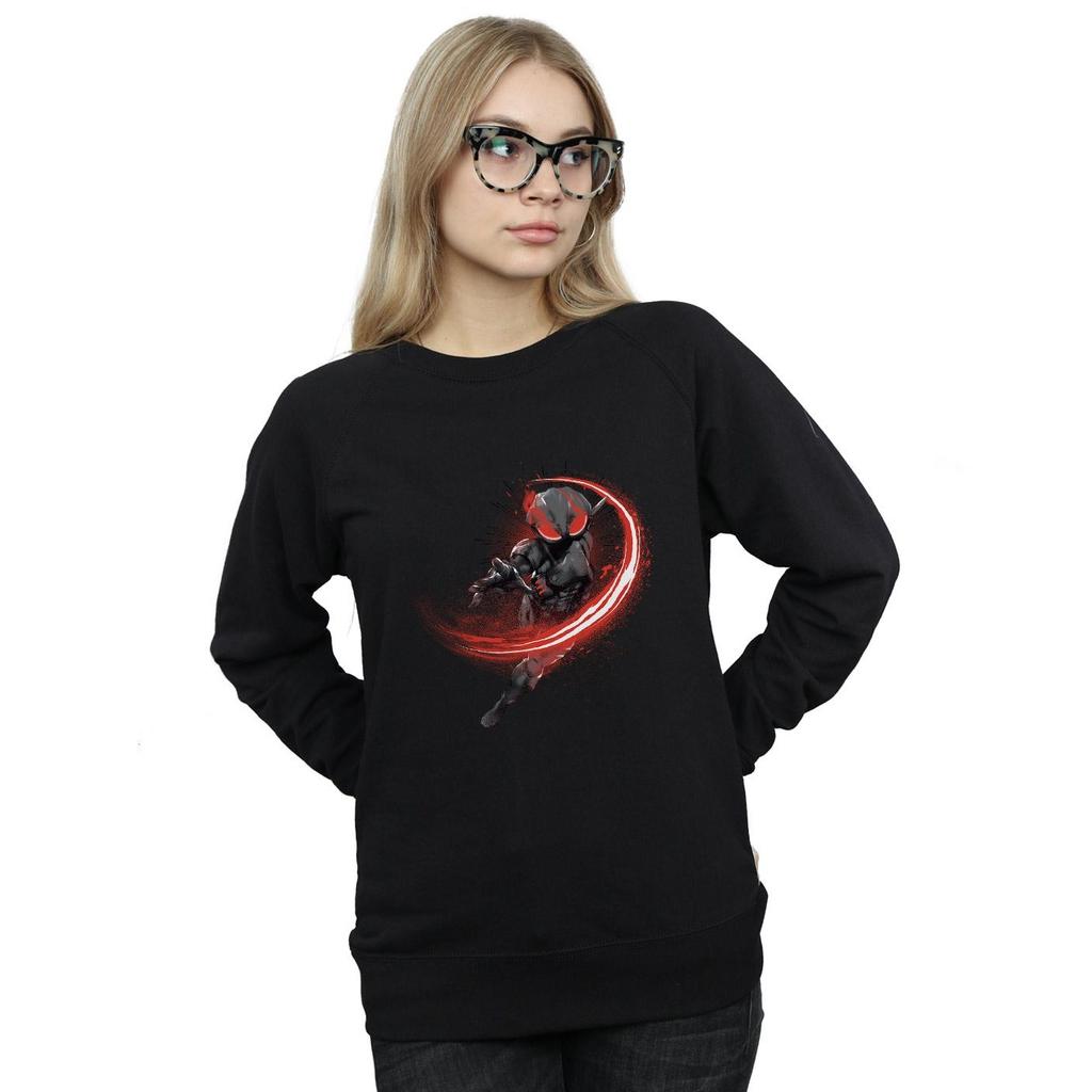 DC Comics Womens/Ladies Aquaman Black Manta Flash Sweatshirt