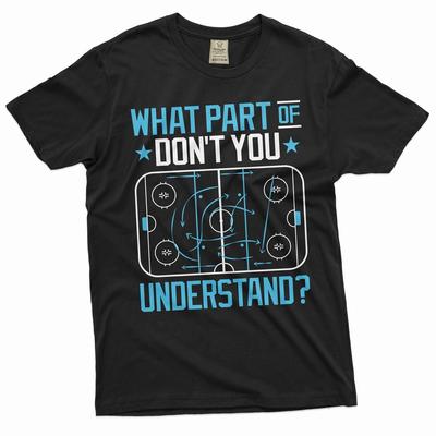 Men's Ice Hockey Funny T-Shirt Sports Hobby Hockey Player Sarcastic Tee Shirt