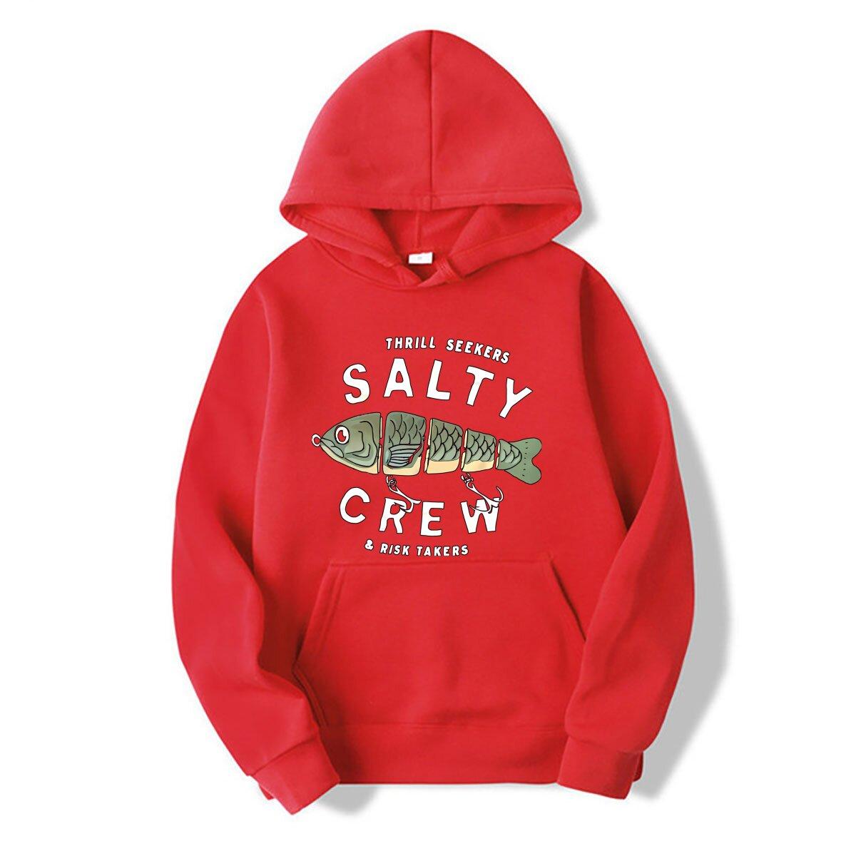 ORG salt CREW Mens THRILL SEEKERS RISK TAKERS Surf Snow Skate RARE hoodies L long or short sleep S