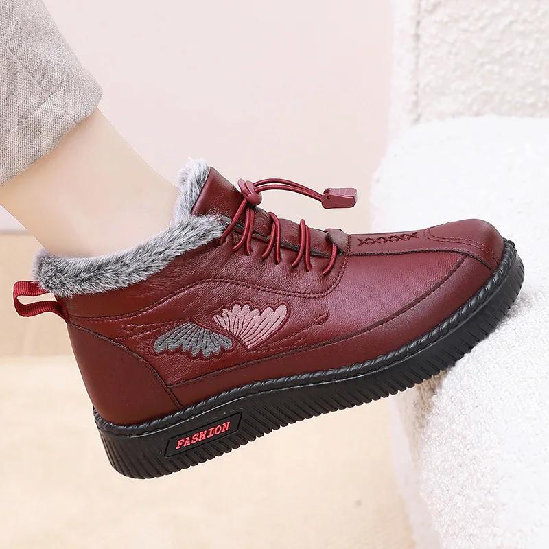 Women Boots Cotton Shoes  Winter Plush Warm Cotton Boots Fashion Casual Anti Slip Comfortable Cold Proof Outdoor Ankle 2025