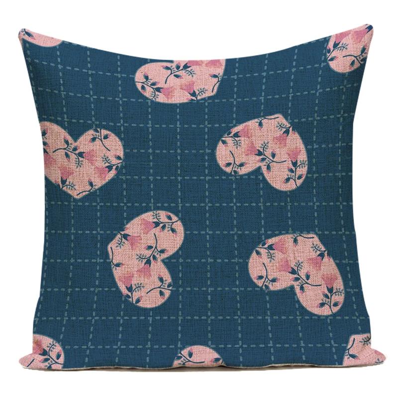 Vintage Style Flower Floral Polyester Decorative Pillow Cover Sofa Cushion Cover for Living Room Capa De Almofadas Pillowcase