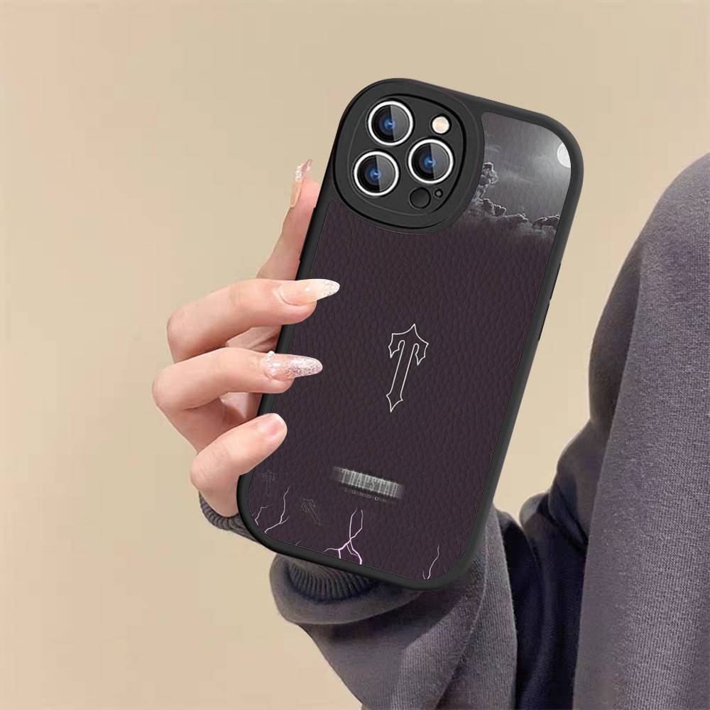 

Чохол для телефону T-Trapstars Для IPhone 16 15 14 13 12 11 Pro Max Plus 16E М який шкіряний чохол iphone 13promax