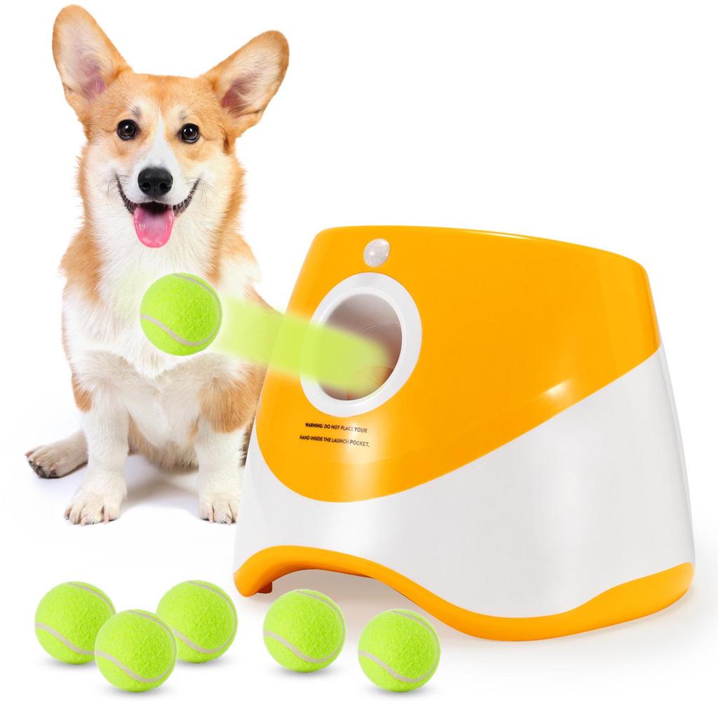 Dog Tennis Ball Launcher: Automatic Throwing Machine for Fetch and Exercise
