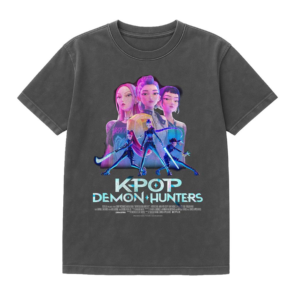 K-Pop Demon Hunters Unisex Adult Huntr/X Poster T-Shirt