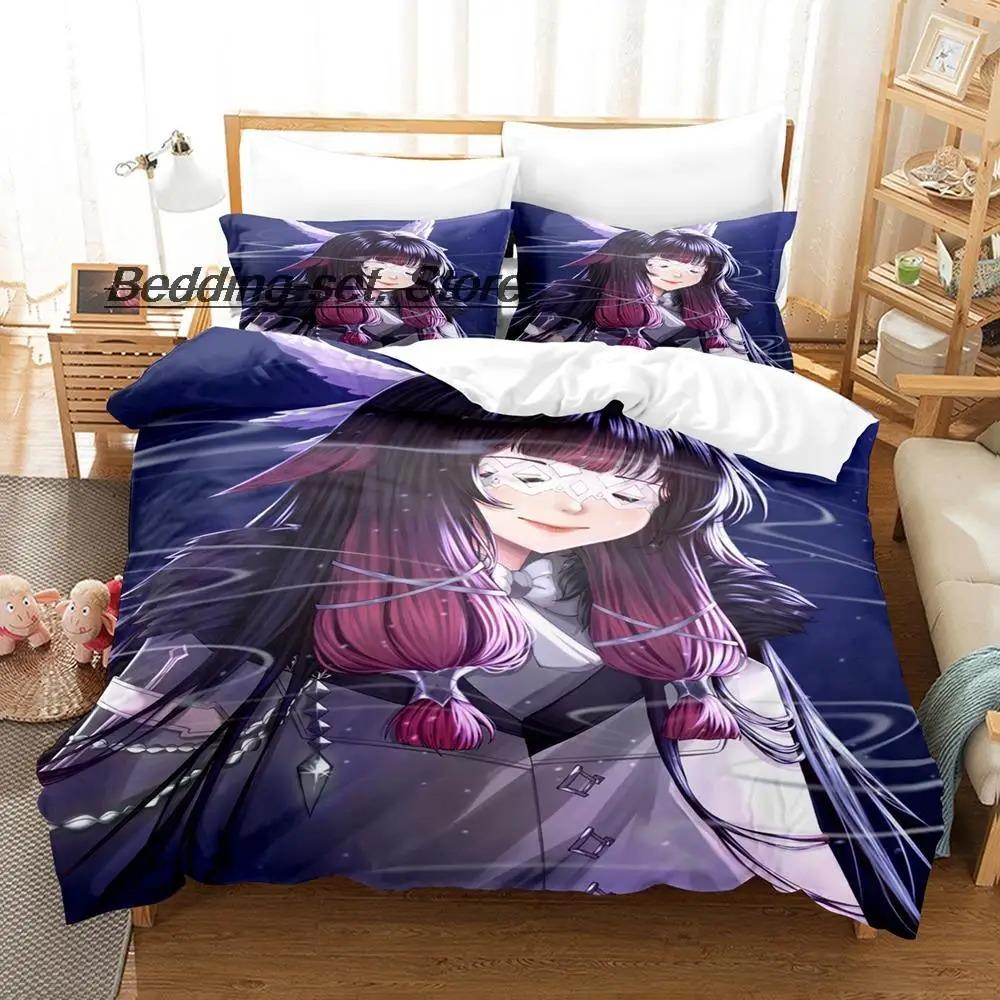 Game Genshin Impact Columbina Bedding Set Single Twin Full Queen King Size Bed Set Aldult Kid Bedroom Duvetcover Sets Anime Bed