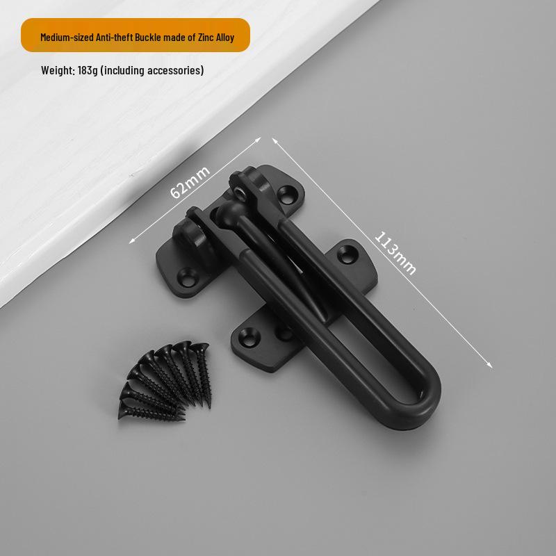 Zinc Alloy Anti-Theft Safety Door Chain with Pin-Type Bolt for Hotel Rooms