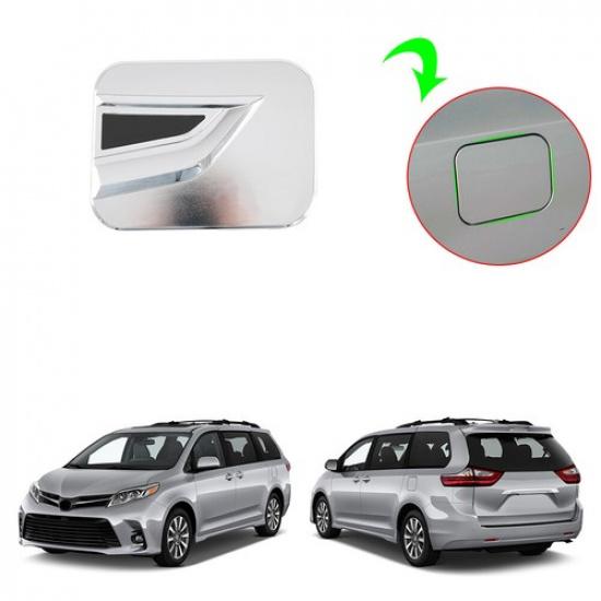 ABS Chrome 1 PCS Fuel Oil Gas Tank Cover For Toyota Sienna 2013-2020