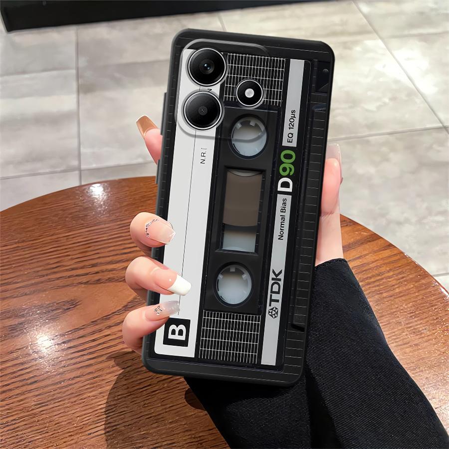 Lucky Tape Pattern Soft Back Phone Cover Case for Xiaomi Redmi Note 10 9 8 Pro 10S 11 13 12 Pro Plus 11S 12S 9s