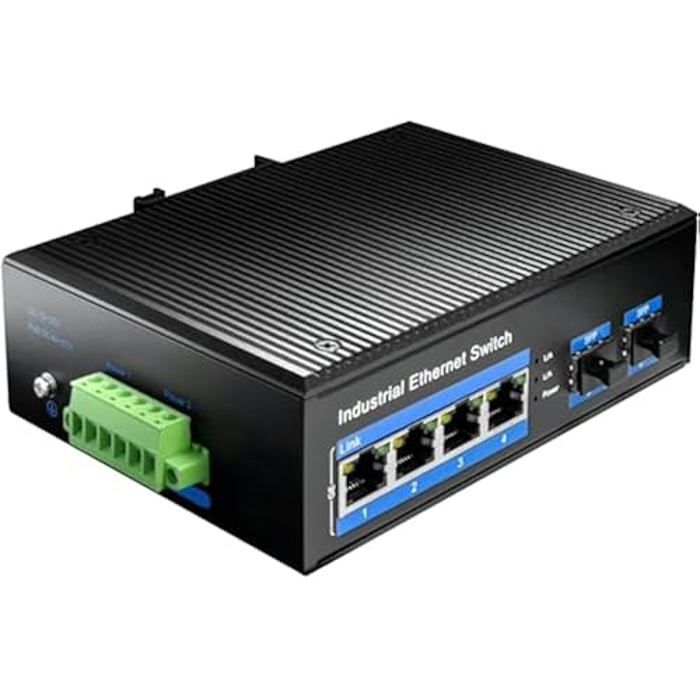 HUB Switch - CUDY - IG1004S2P - PoE - 4 Ports - Industriel