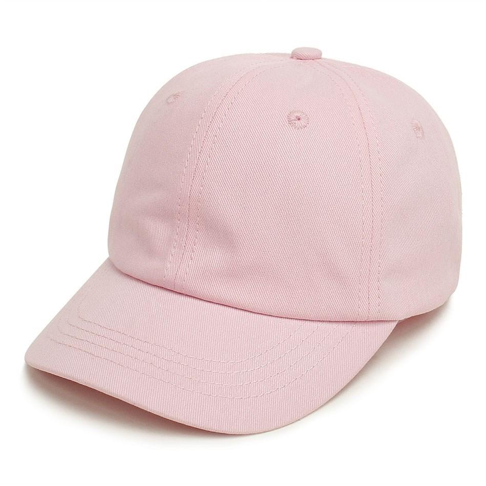 Kids Baseball Cap Low Profile Sun Hat for Boys and Girls Soft Cotton Pink Black White Gray for Baby Children Size 52 (2-5 Years)