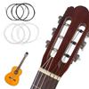Vbestlife Nylon Guitar Set for Classical Replacement Guitar Accessories and Strings, 6-String Guitar, Parts, (Black White)