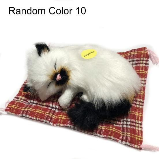 

Противоскользящая плюшевая практичная ультрамягкая спящая кошка на коврике кукла игрушка имитация 10