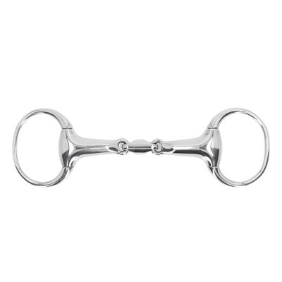 Horse Gag Ring Snaffle Bite Stainless Steel 125mm Loose Oval Link Mouthpiece Horse Training