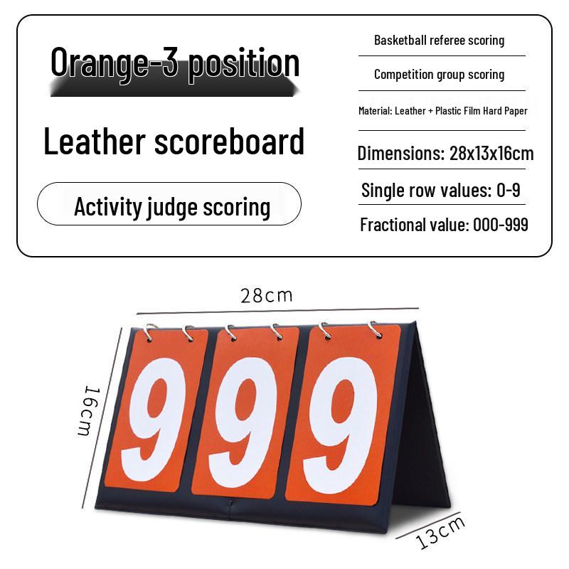 Multi-Sport Flip Scoreboard for Basketball, Billiards, Table Tennis, and Volleyball