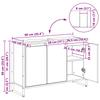 Bathroom Cabinet with Door Reclaimed Wood Look 90 x 30 x 60 cm Engineered Wood