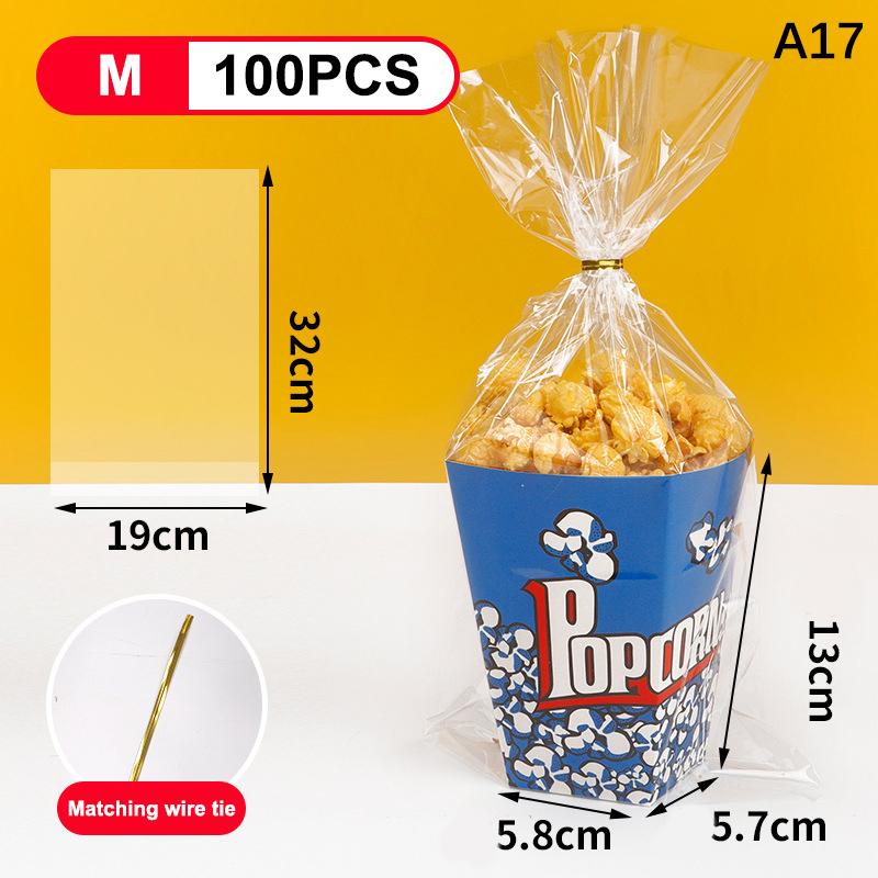 Disposable Popcorn Buckets Container Holder Paper Cup Popcorn Boxes Packaging Box For Theme Birthday Party Decoration