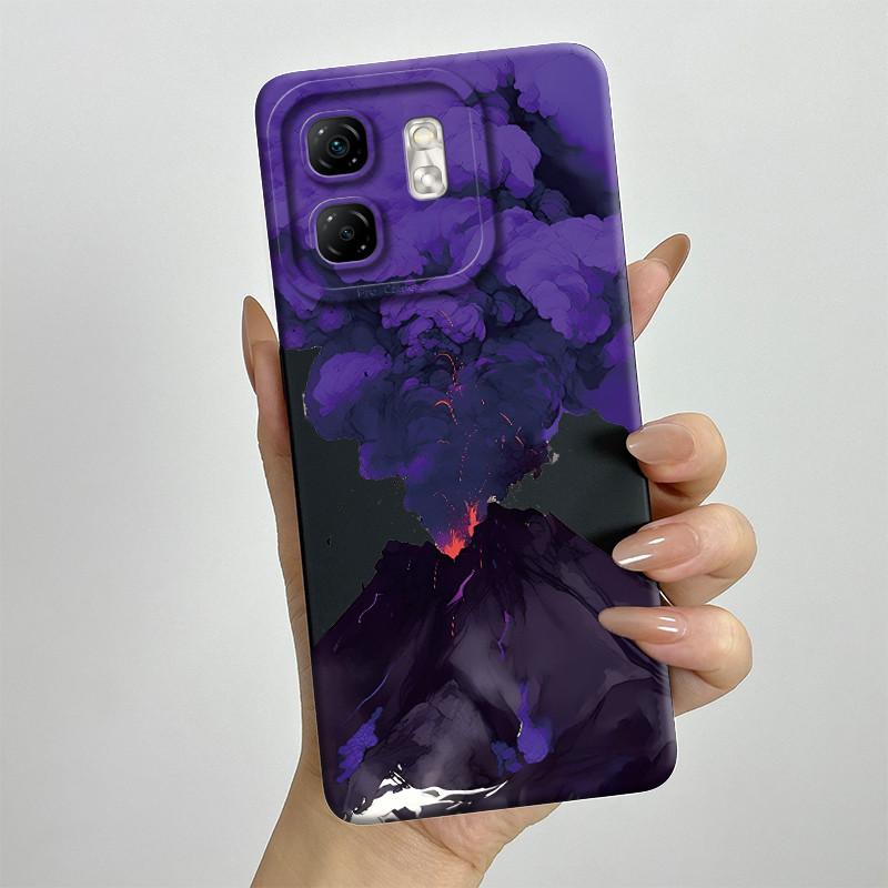 For Infinix Hot 50i Case Hot50i X6531 Soft Silicone TPU Painted Phone Coque Cartoon Printed Shockproof Protective Fundas Cover