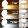 Plafonnier LED plat - NETTLIFE - Ø28cm - 30W 3000K - Dimmable - Télécommande