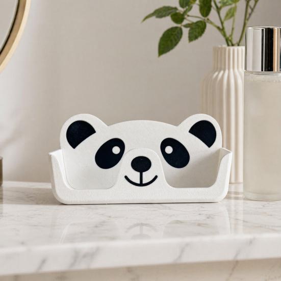 Boîte de rangement pour lunettes Support Panda Imprimé en 3D, Support Mignon de Dessin Animé pour Lunettes pour Bureau Table de Chevet, Organisateur Antidérapant Anti-Rayures pour Lunettes de Soleil, Décoration Amusante pour Chambre