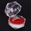 Clear Acrylic Jewelry Gift Box For Ring Holder Wedding Engagement Present
