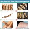 Natürlicher Holz-Massage-Roller für Taille, Oberschenkel, Cellulite-Reduzierung, Muskelverspannungs-Linderung, Körpermassagegerät