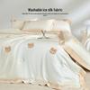 HLA Ice Silk Cooling 4-Piece Summer Quilt Set