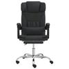 VidaXL Fauteuil de Massage Inclinable de Bureau, Chaise Pivotante avec Dossier et Repose-pied Réglables, Siège Intérieur, 349743